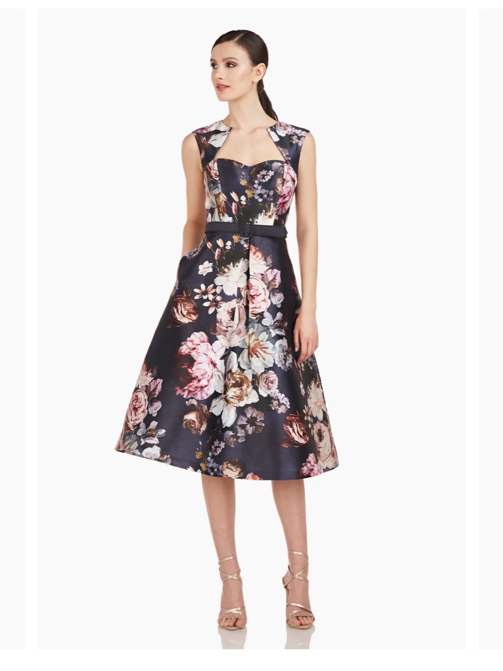 S26 Kay Unger Arielle Midi Dress